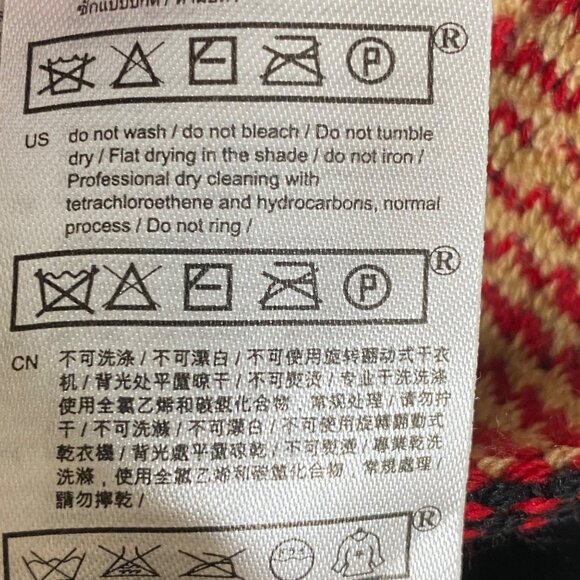 Maje Paris Multicolor Jacquard Moto Jacket with Zip Pockets Size 38 (US 6) - Picture 11 of 11